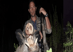 Wildboar stalking hunt in Turkey